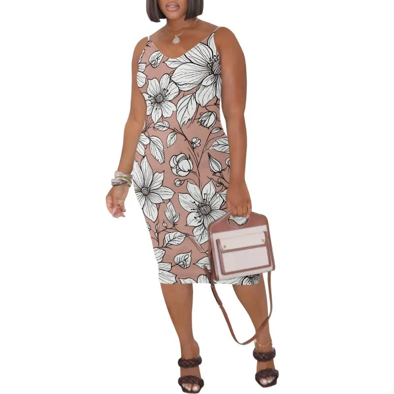 Vestido corto de verano para mujer, talla grande, sin mangas, estilo playero, holgado, informal 