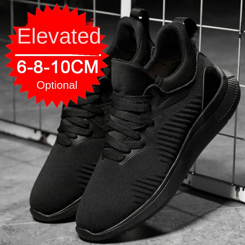 Men's shoes breathable men's casual shoes invisible height increasing shoes mesh sports shoes