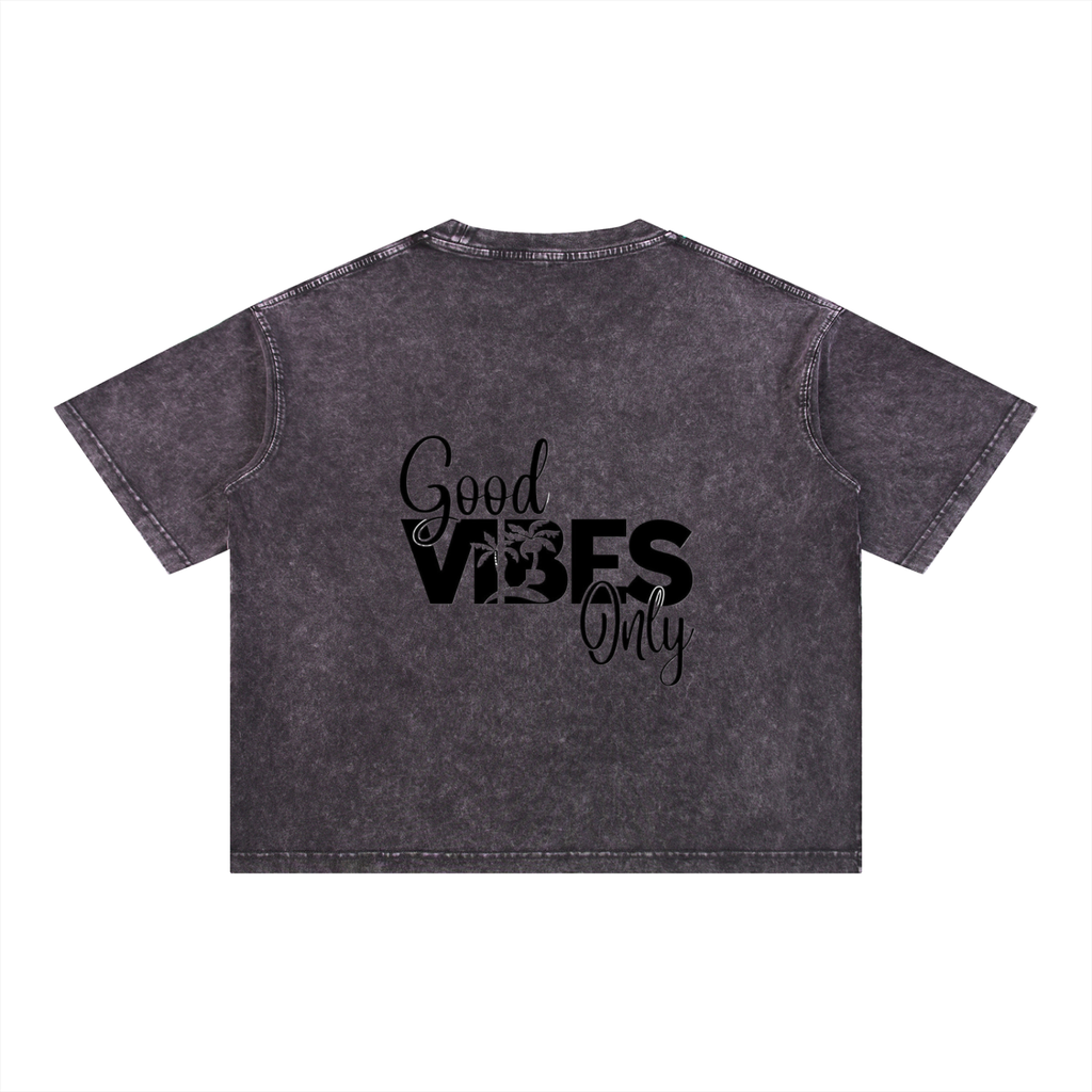 Mineral Wash Boxy Cotton T-Shirt