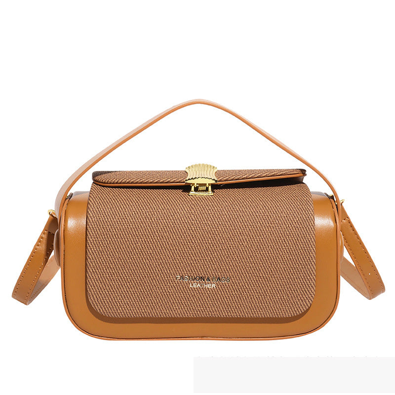 Fashionable Trendy Elegant Small Square Bag Shoulder Crossbody Bag Literary Simple Handbag Luxury Retro Box Bag Wholesale