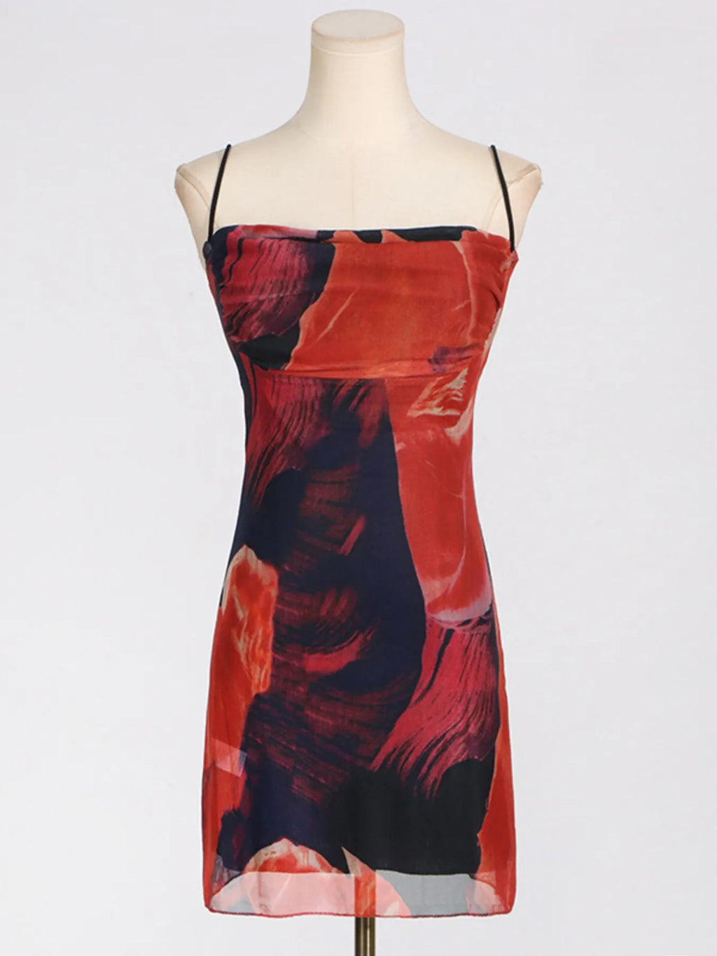 Stylish Cowl Neck Cami : Mini Dress