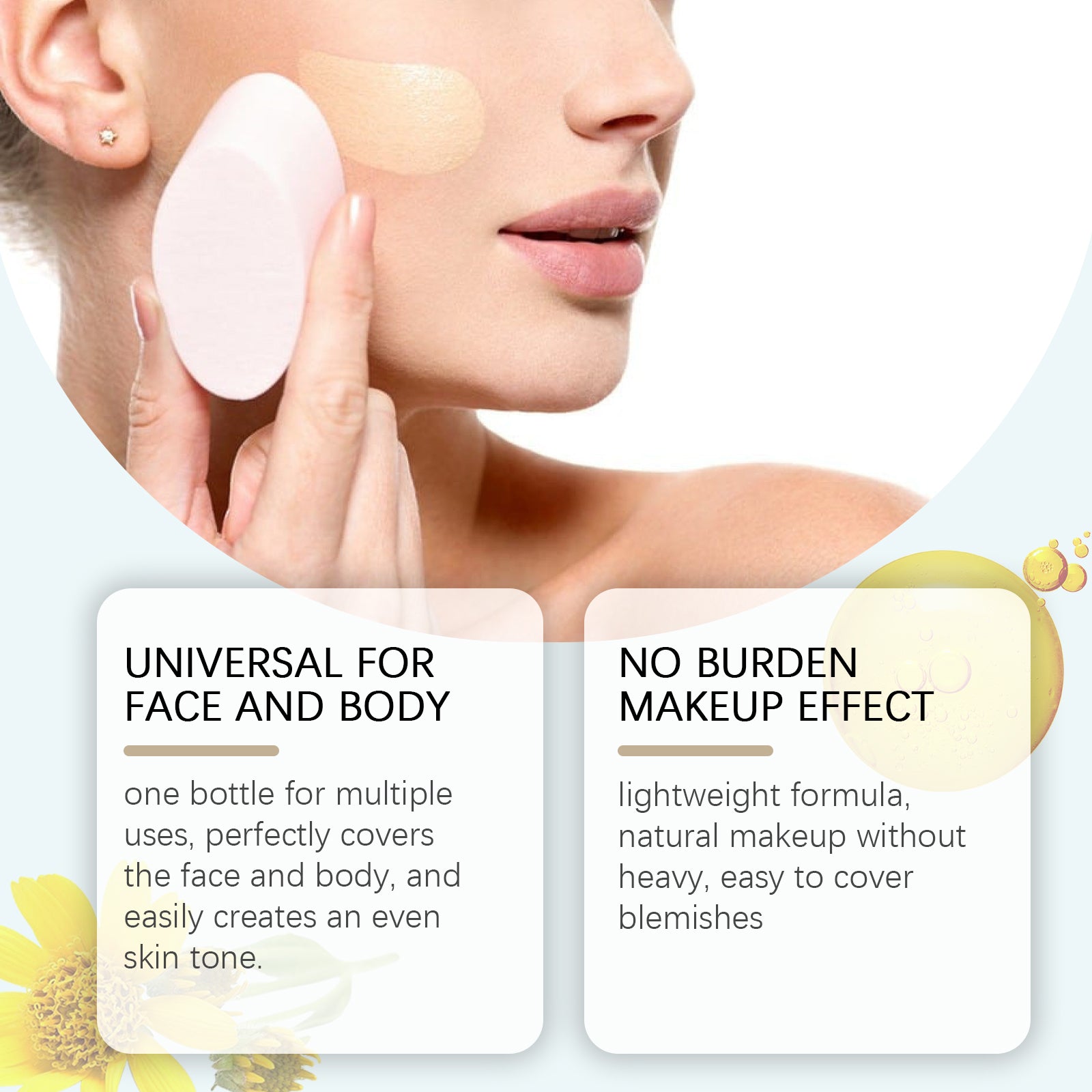 zephoco Creme Concealer, Improves Darkness, Light And Moisturizing, Light And Clear Long Lasting Concealer