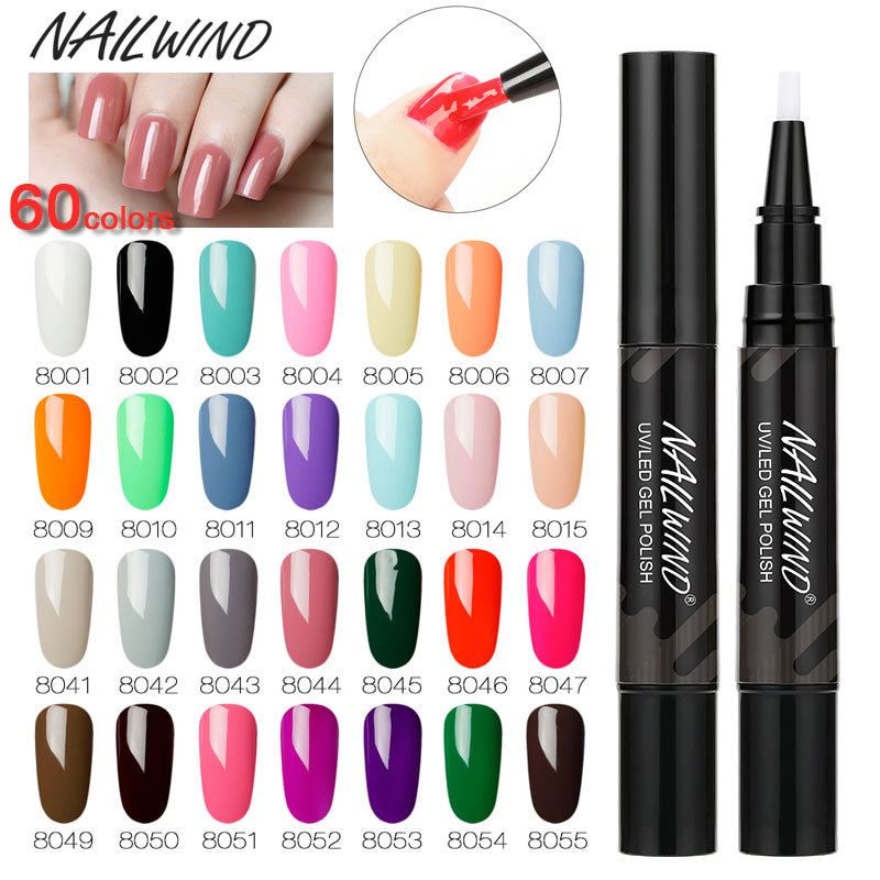 Art Manicure Venalisa 60 Couleurs Vernis Soin Dissolvant Pratique Stylo Colle à Ongles Nettoyant