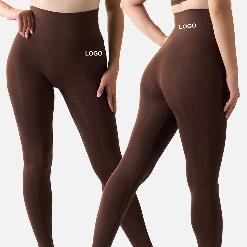 Pantalon de sport élastique et doux pour la peau, idéal pour le fitness, la course et le yoga.