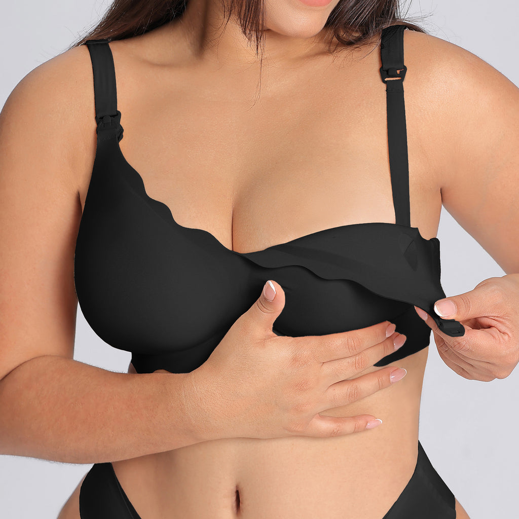 Wire-Free Side Support Lifting Underwire-Free Gel Seamless Nursing Underwear Customized