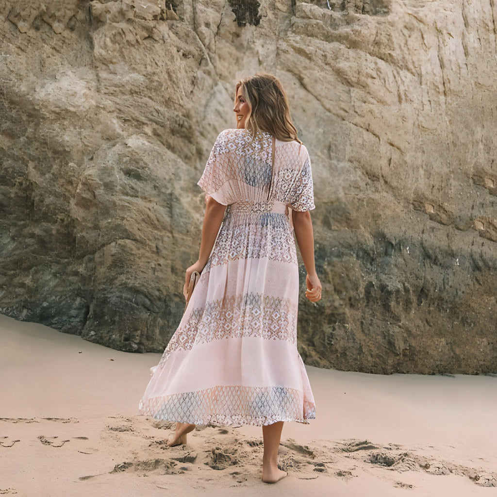 Robe imprimée printemps tendance pour femme