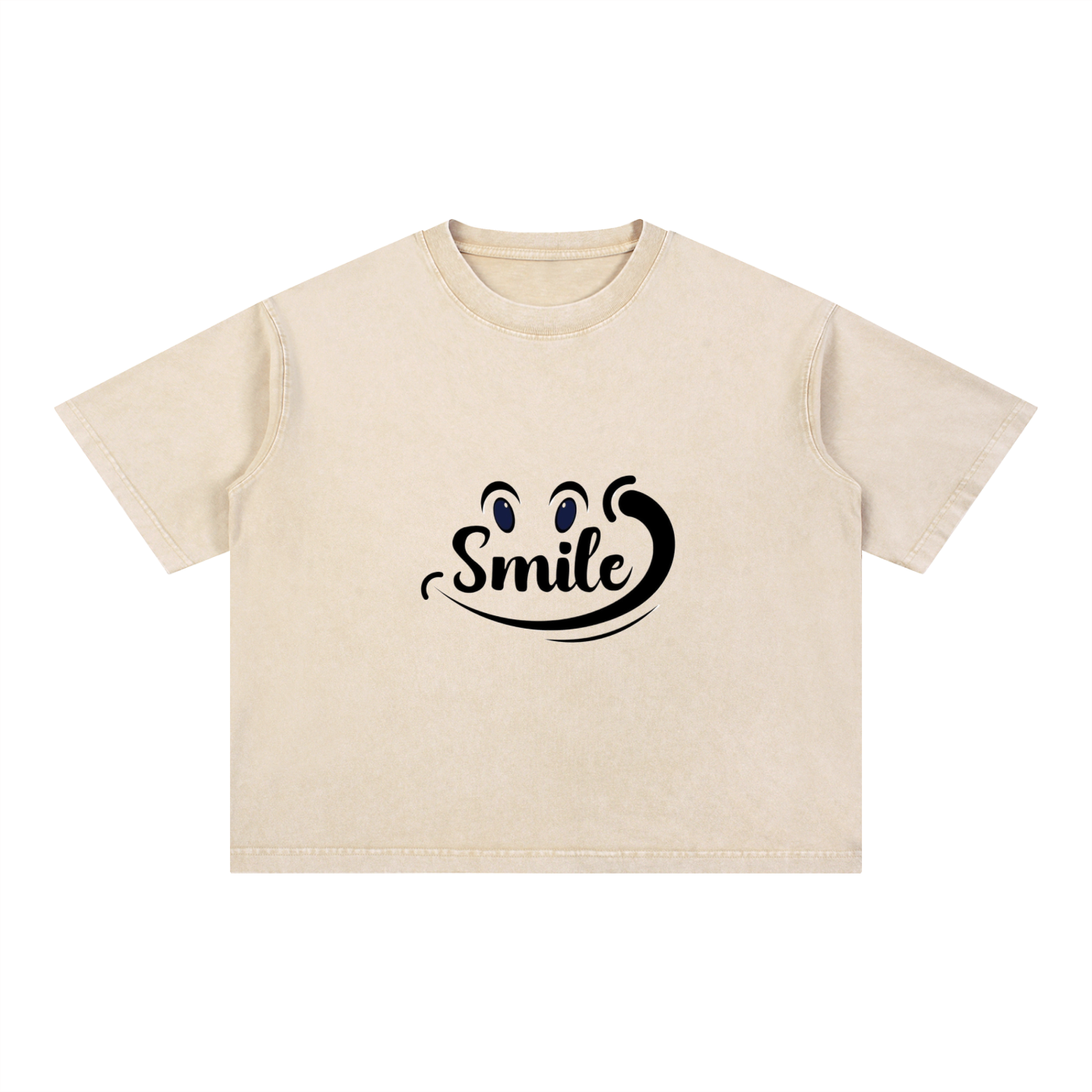 Mineral Wash Boxy Cotton T-Shirt