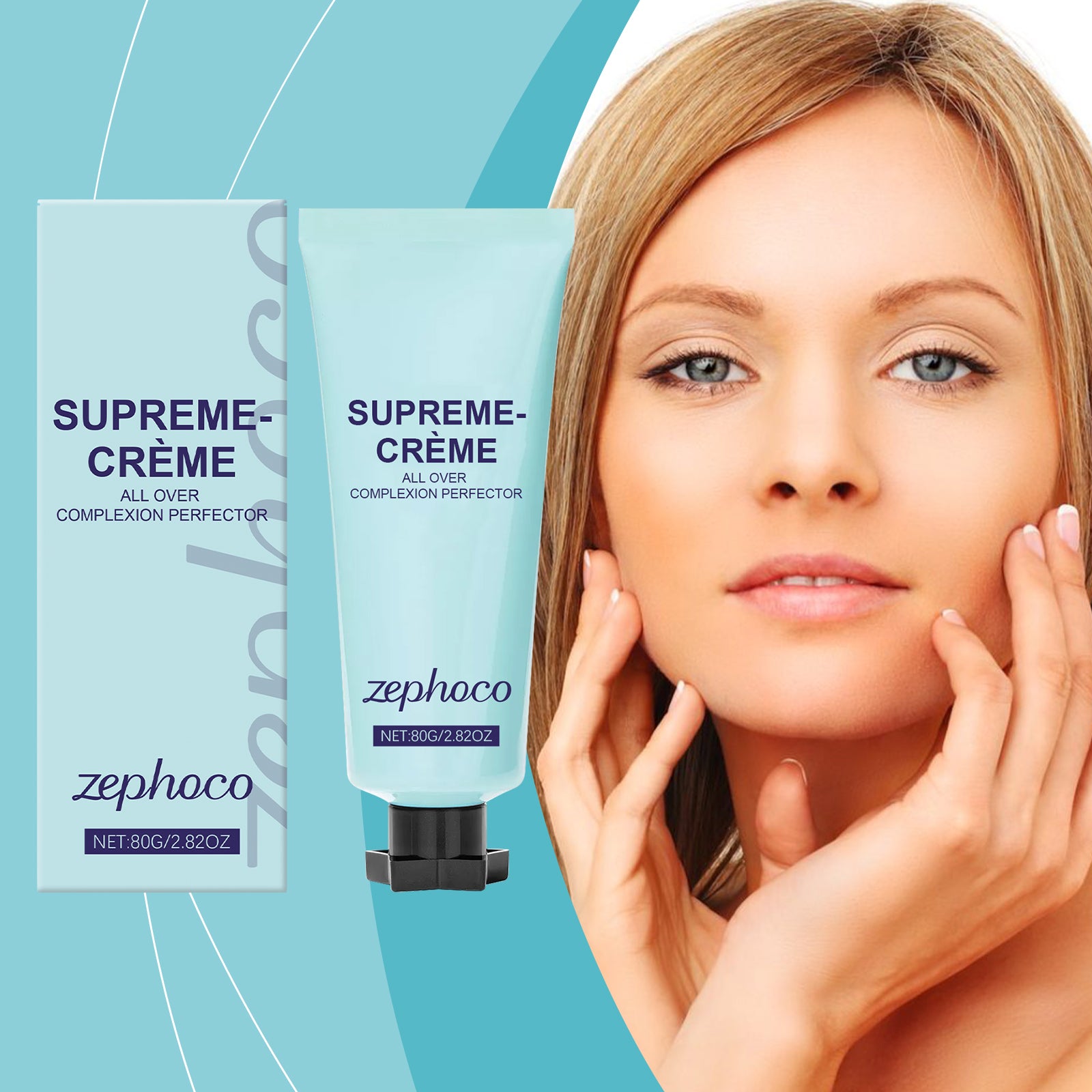 zephoco Creme Concealer, Improves Darkness, Light And Moisturizing, Light And Clear Long Lasting Concealer