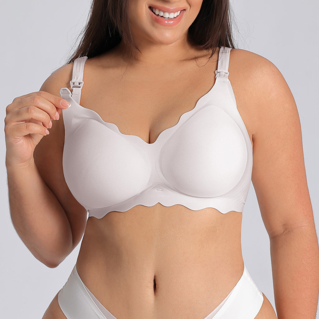 Wire-Free Side Support Lifting Underwire-Free Gel Seamless Nursing Underwear Customized