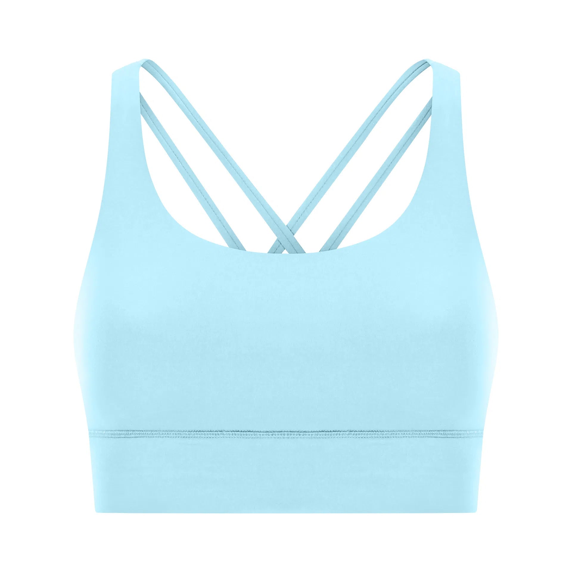 Cross back yoga bra brushed bare high-strength shock-absorbing gathering sports vest for women