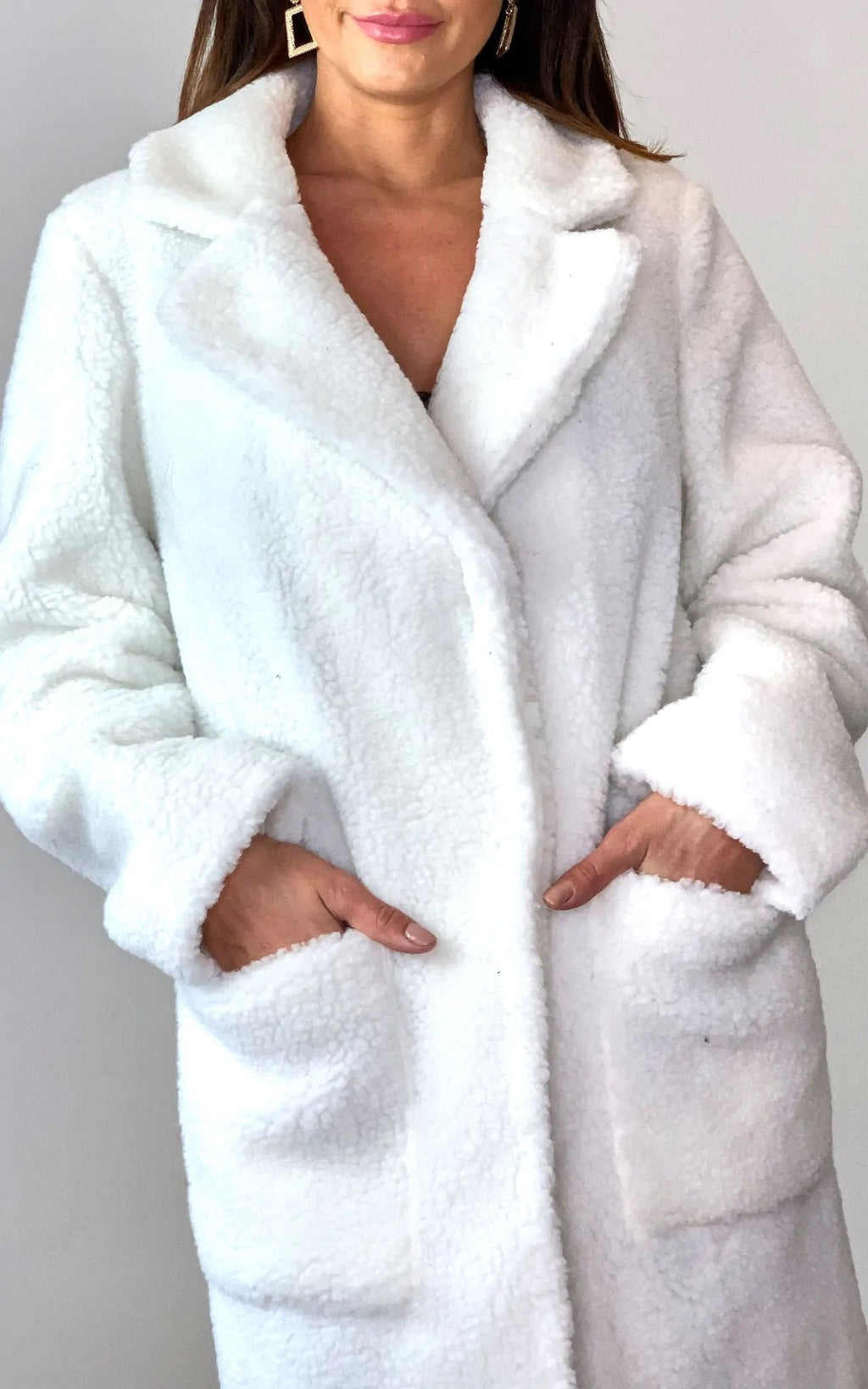 Stud Button Borg Teddy Coat (1905)