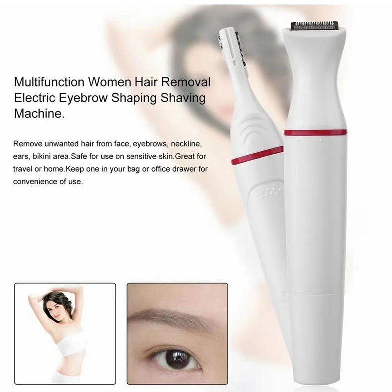 Tondeuse à sourcils électrique multifonctionnelle 5 en 1 pour femmes, appareil d'épilation portable pour les voyages, rasoir corporel complet