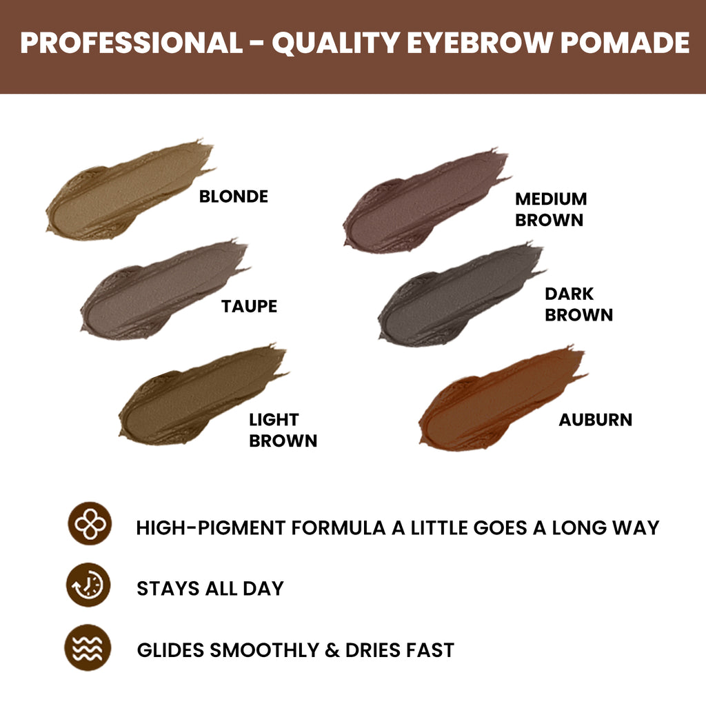 EELHOE Perfect Brow Stencil Kit, Waterproof Smooth Easy Color No Smudge No Makeup Natural Three-Dimensional Eyebrow Cream