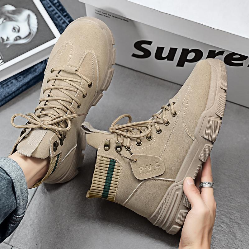 Men's autumn winter retro fashion high-top shoes Martin boots work boots motorcycle boots labor protection shoes