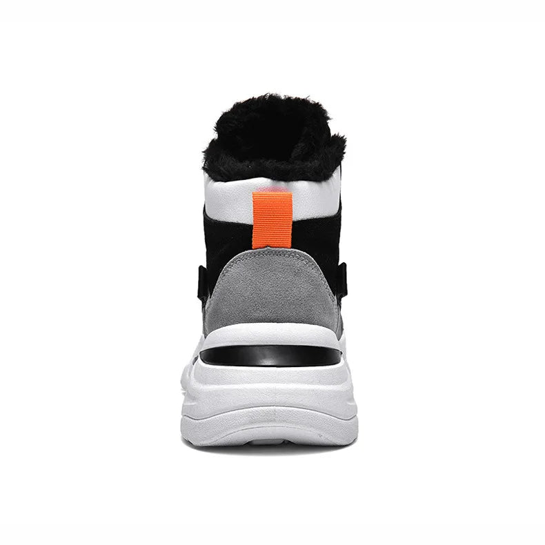 Brand Winter Boots Men Warm Trend Casual Men High Top Shoes Comfortable Sneakers Warm Fur Snow Outdoor Boots Ankle Boots