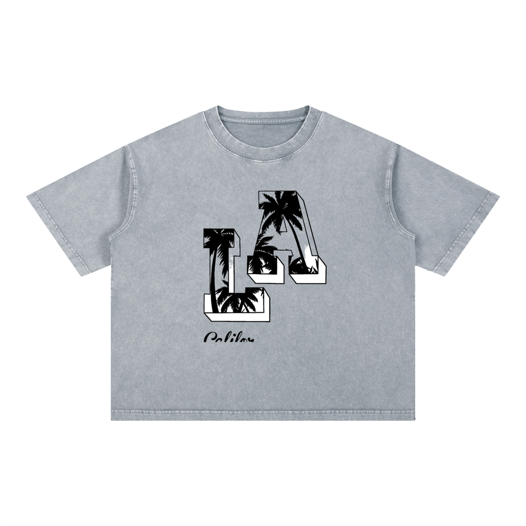 Mineral Wash Boxy Cotton T-Shirt