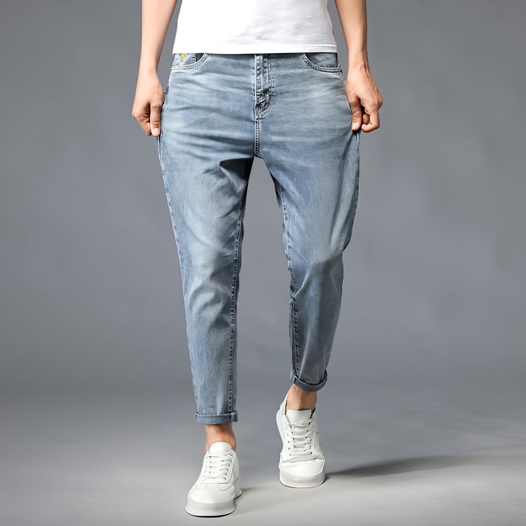 UrbanEase™ Small Feet Jeans Straight-Leg Pants Men