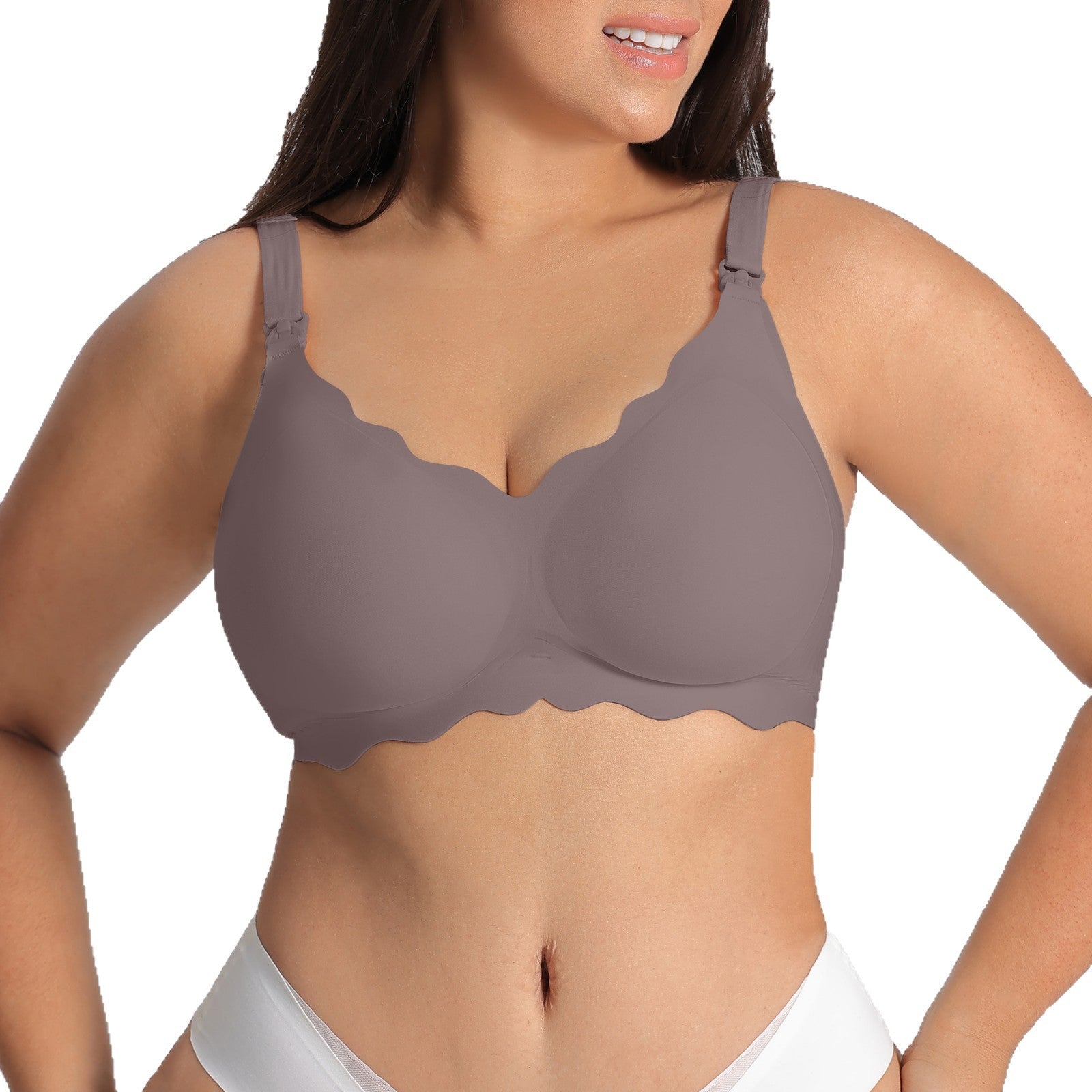Wire-Free Side Support Lifting Underwire-Free Gel Seamless Nursing Underwear Customized