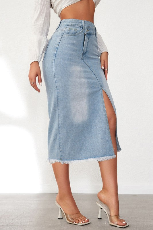 WOMEN FASHION DENIM SKIRT