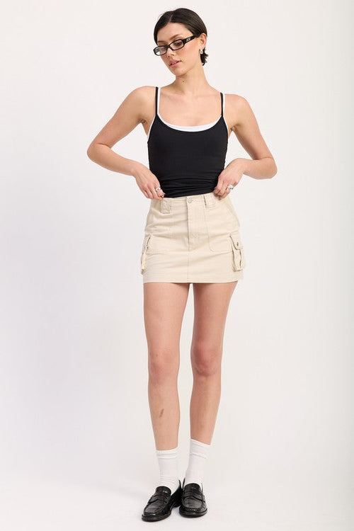 CARGO MINI SKIRT