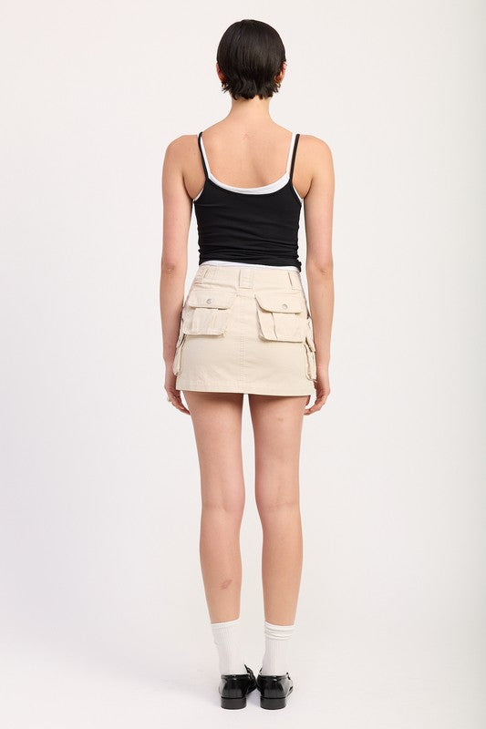 CARGO MINI SKIRT
