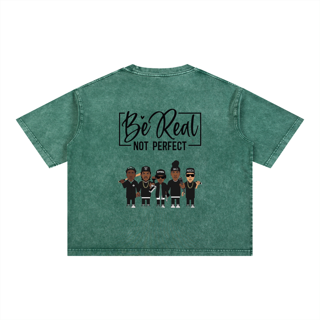 Mineral Wash Boxy Cotton T-Shirt