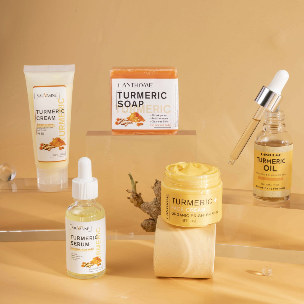 GlowRoot™ – 5-Piece Turmeric Skincare Kit for Radiant Skin