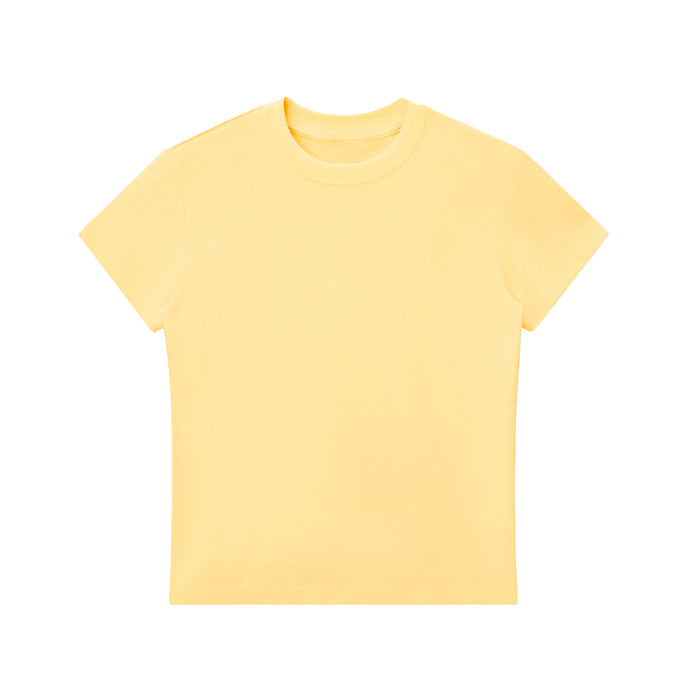 T-shirt essentiel à col rond et coupe moulante