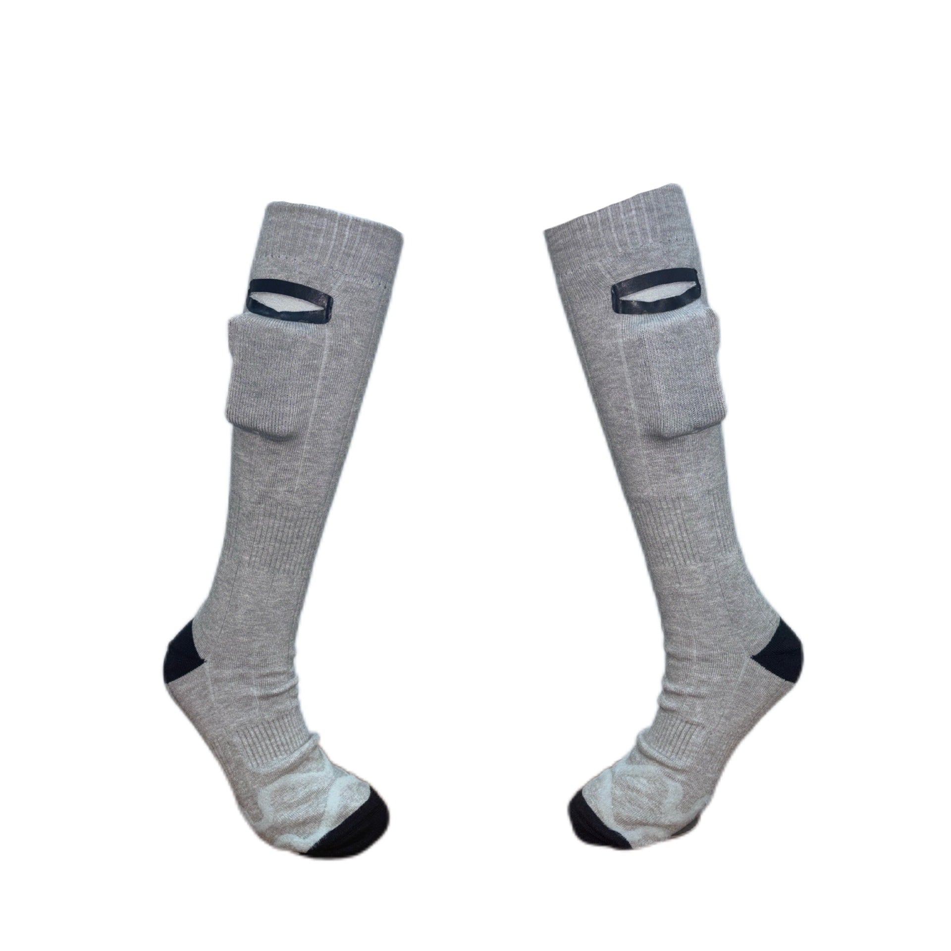 Chaussettes chauffantes pour rester au chaud en hiver, chaussettes électriques rechargeables par USB, montantes, résistantes au froid pour hommes et femmes, pour des pieds bien au chaud en hiver.