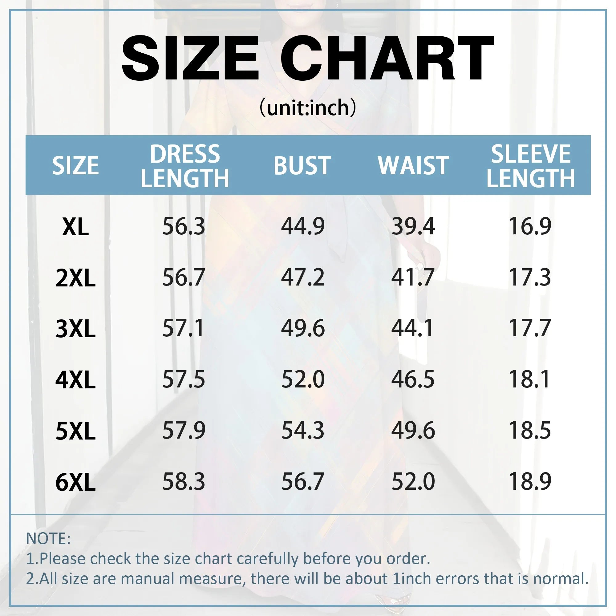 Plus Size Women's 3/4 Sleeve V-Neck Abstract Colorful Print Wrap Maxi Dress Fashion Boho Summer Style