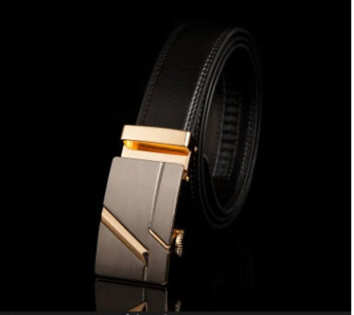 Men's leather factory direct belt buckle leather belt men's automatic
