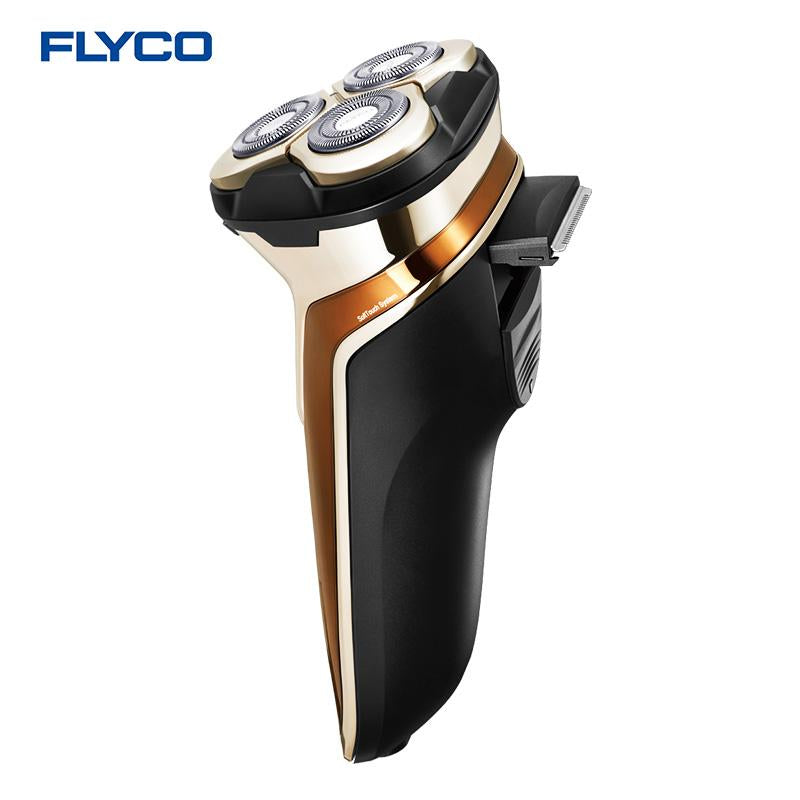 Rasoir électrique portable Flyco FS379 avec tête flottante 3D, rechargeable et lavable, lumière LED et charge rapide 
