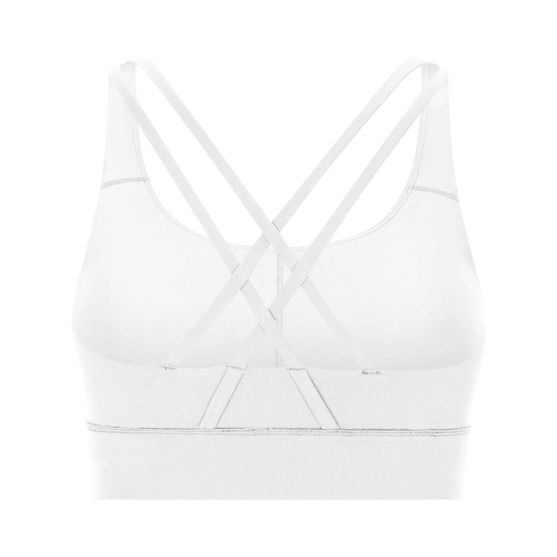 Cross back yoga bra brushed bare high-strength shock-absorbing gathering sports vest for women
