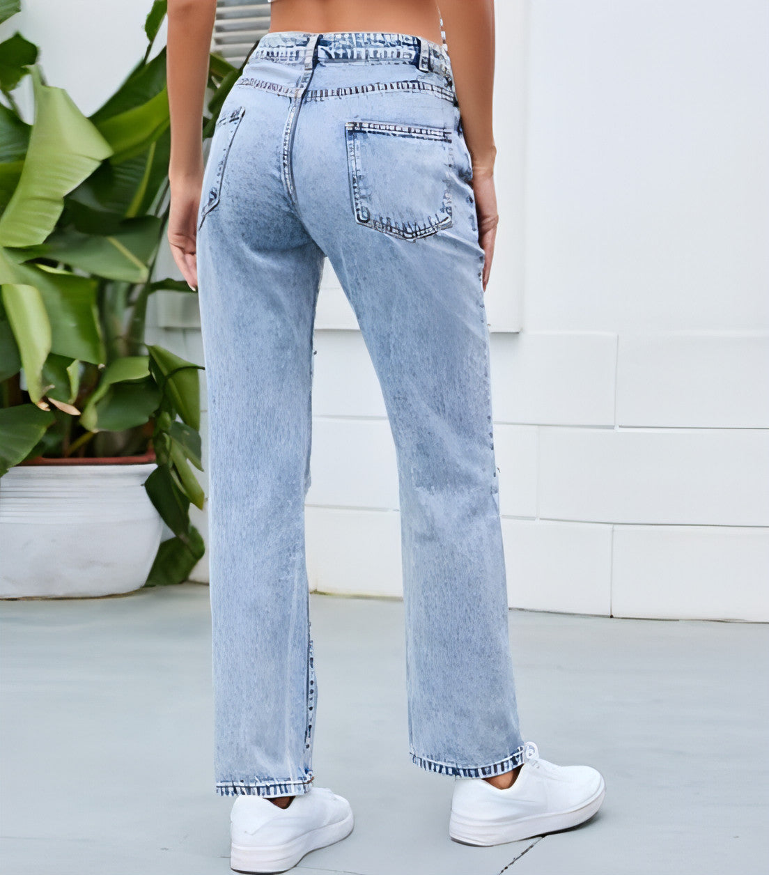 DenimDare™ – Washed Ripped Slim Jeans