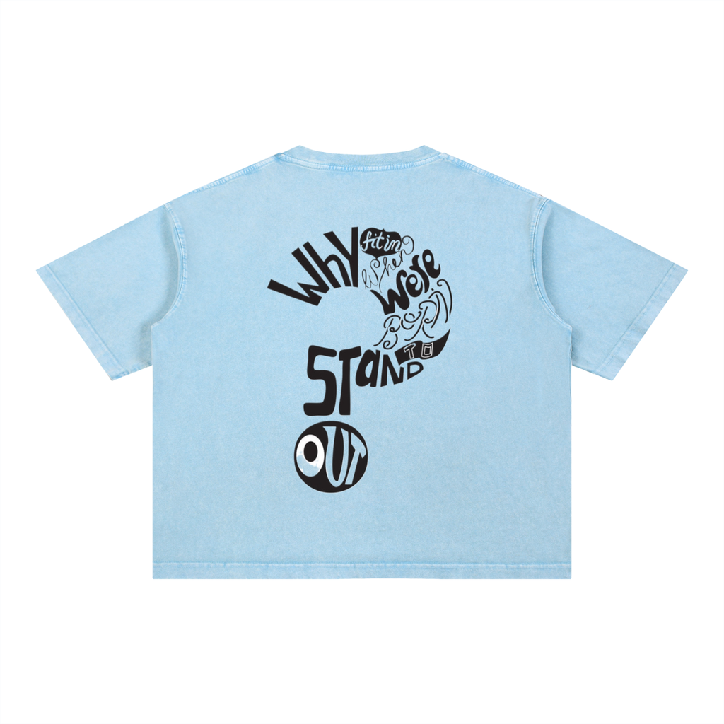 Mineral Wash Boxy Cotton T-Shirt