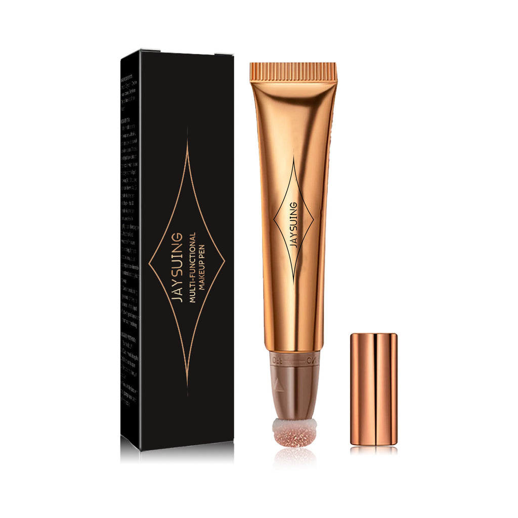 Jaysuing Multi-Functional Makeup Pen, Solid Liquid Contour Facial Blush Contour Highlighter Stick
