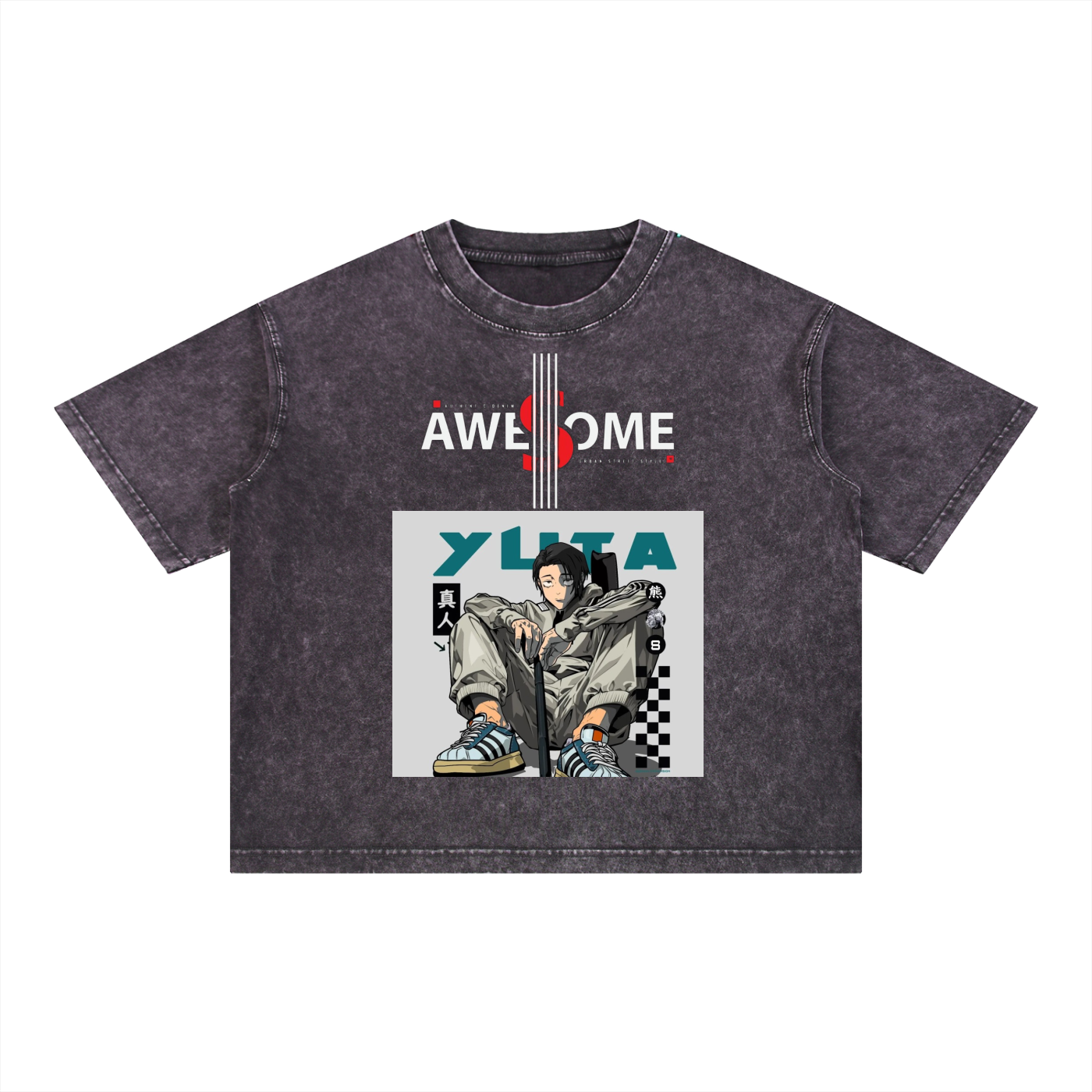 Mineral Wash Boxy Cotton T-Shirt