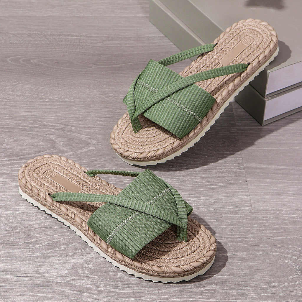 Women's  Beach Vacation Sandals Fashion Toe-Strap Flip-Flops Slipper
