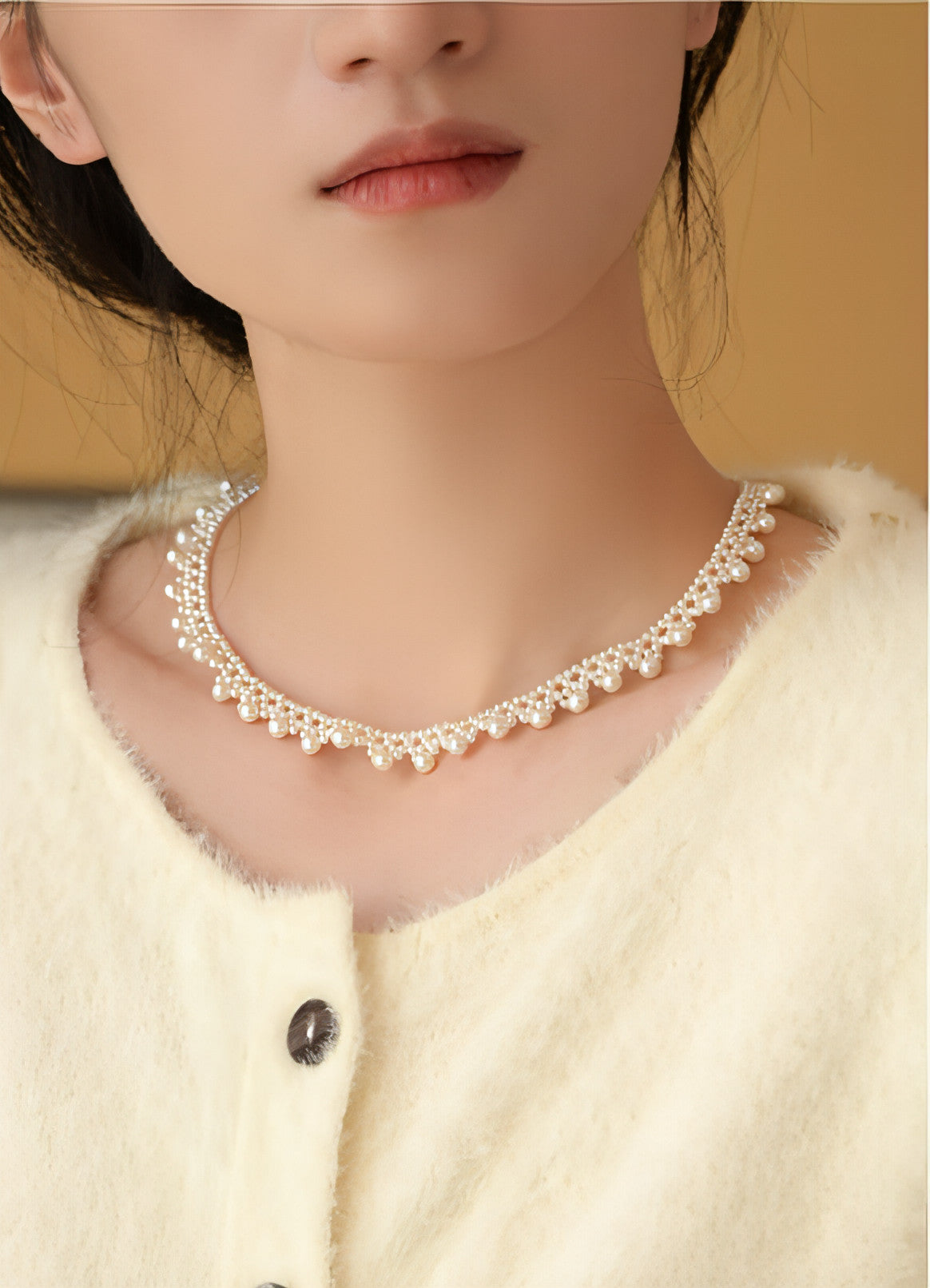 LuxeJewels™ – South Sea Pearl Necklace with 18K Gold Accent