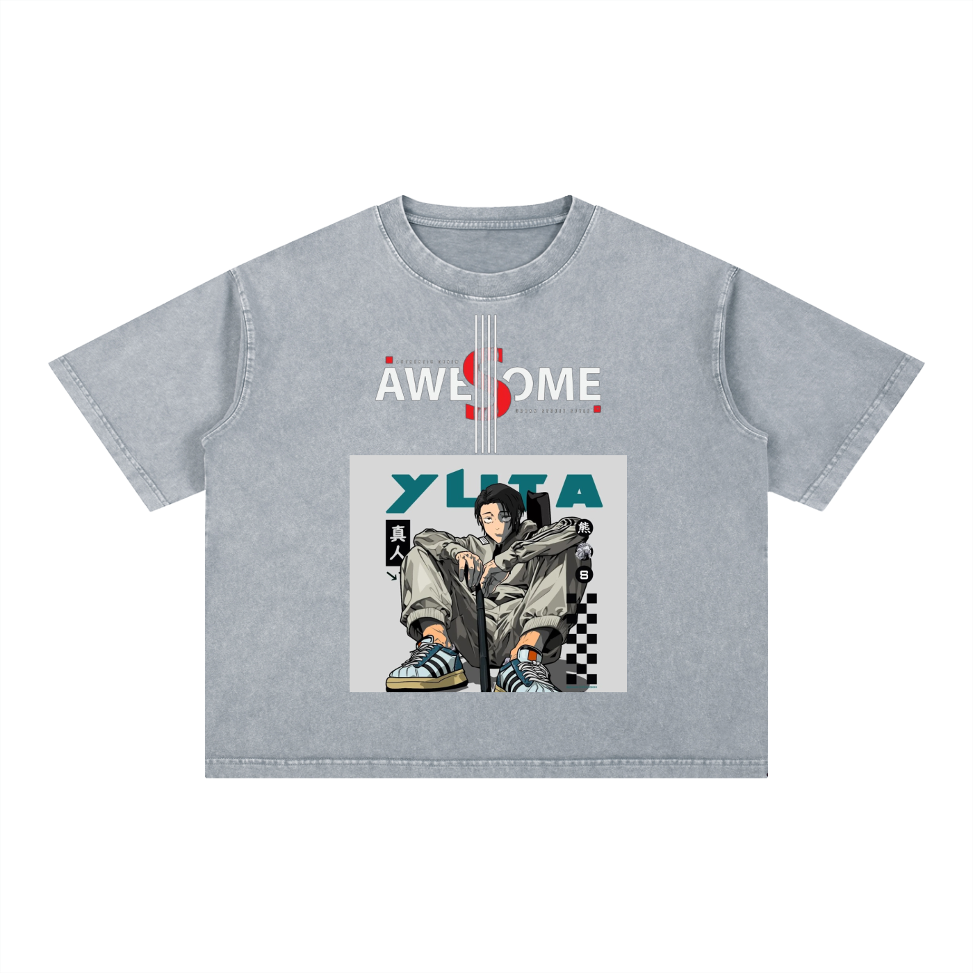 Mineral Wash Boxy Cotton T-Shirt