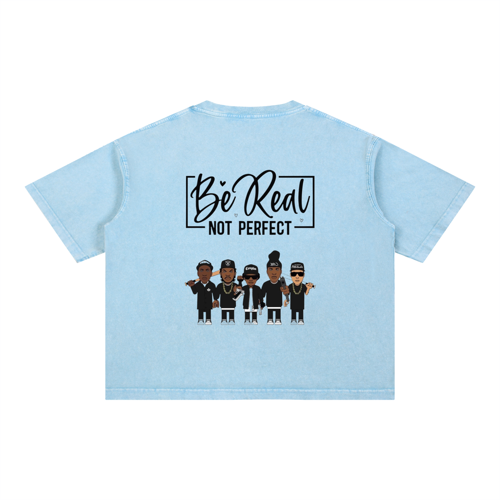 Mineral Wash Boxy Cotton T-Shirt