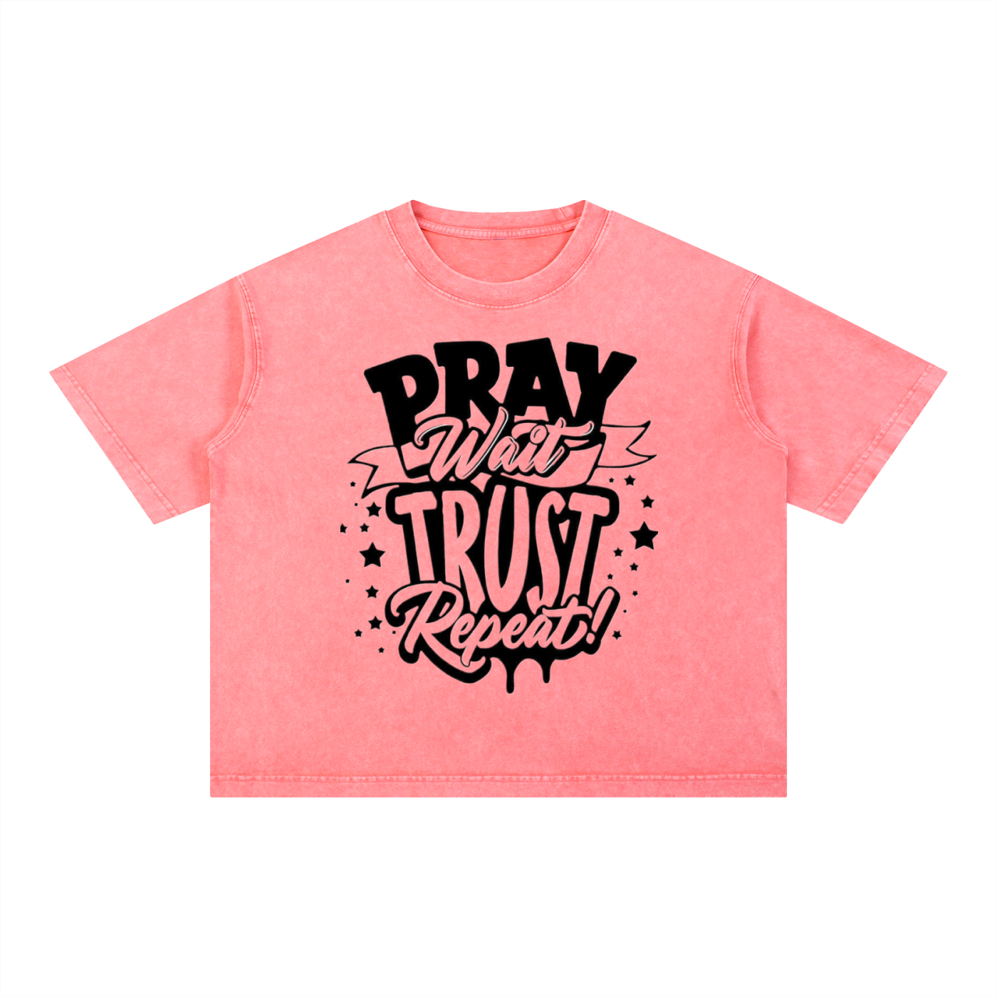 Mineral Wash Boxy Cotton T-Shirt