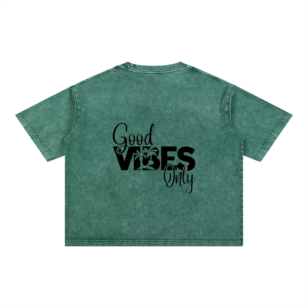 Mineral Wash Boxy Cotton T-Shirt