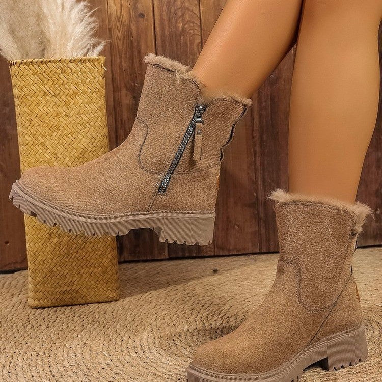 Snow boots women's shoes warm boots