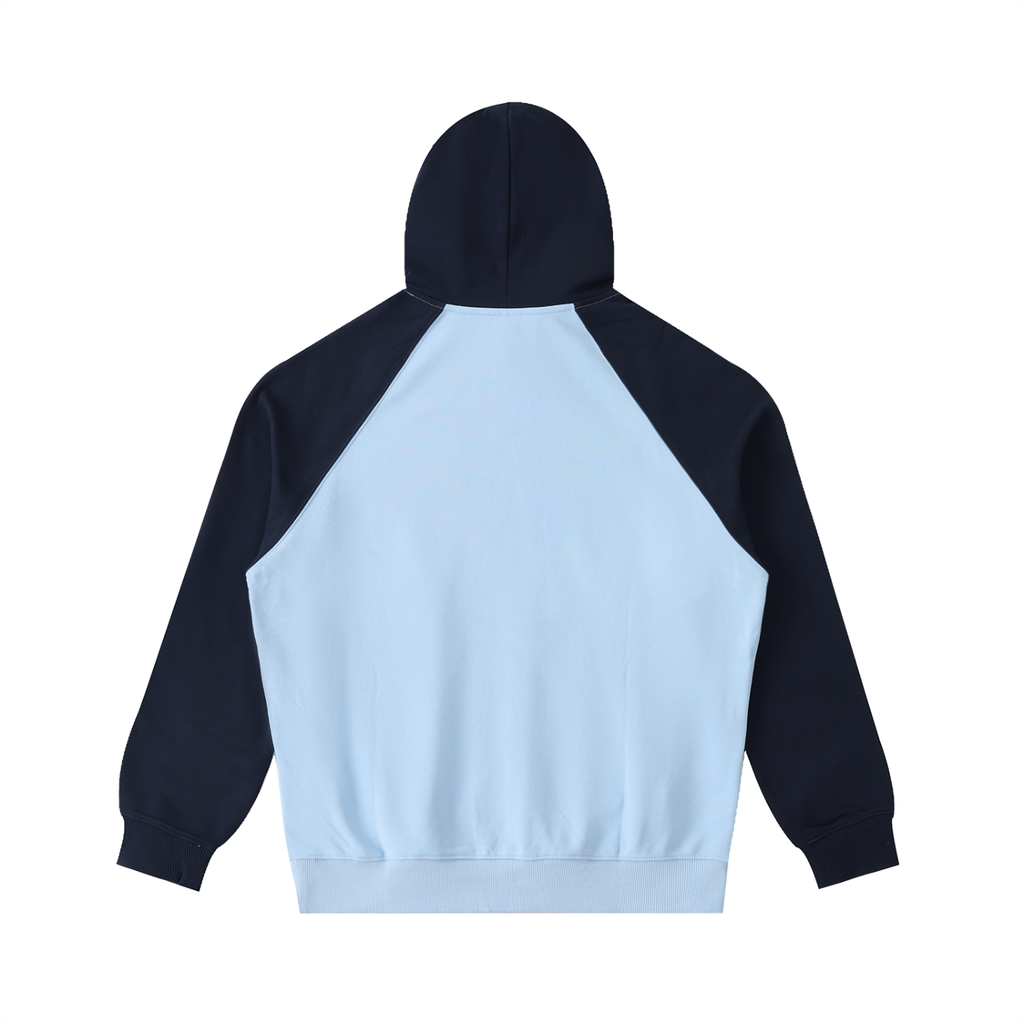 Color-Block Raglan Sleeve Hoodie
