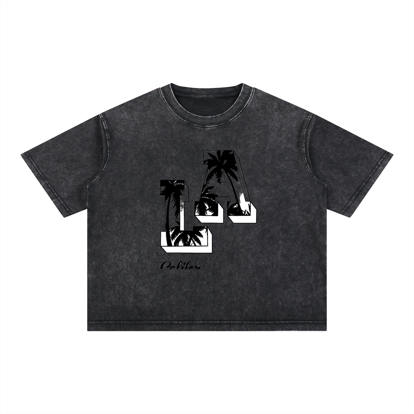 Mineral Wash Boxy Cotton T-Shirt