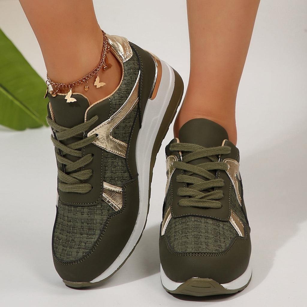 Plus Size Round Toe Retro Sports Shoes for Women Spring and Autumn Fashion New Thick Sole Casual Women's Shoes