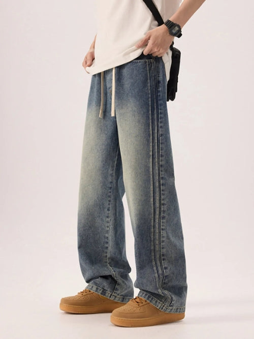 Men's Plus Size Wide Leg Jeans