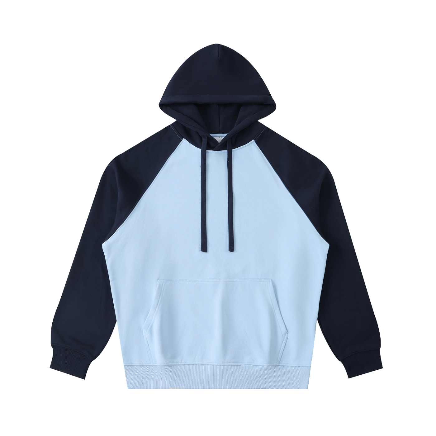 Color-Block Raglan Sleeve Hoodie
