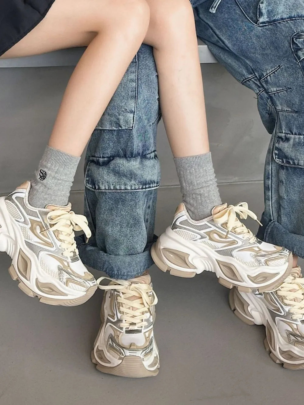 Breathable Chunky Platform Sneakers
